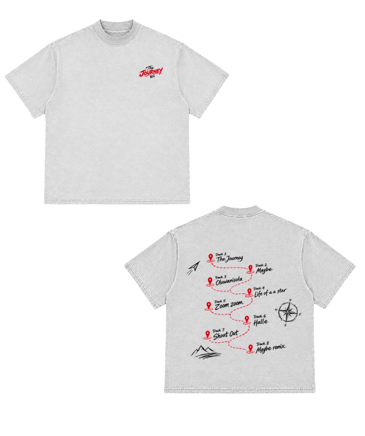 The Journey Washed Tee — Tracklist